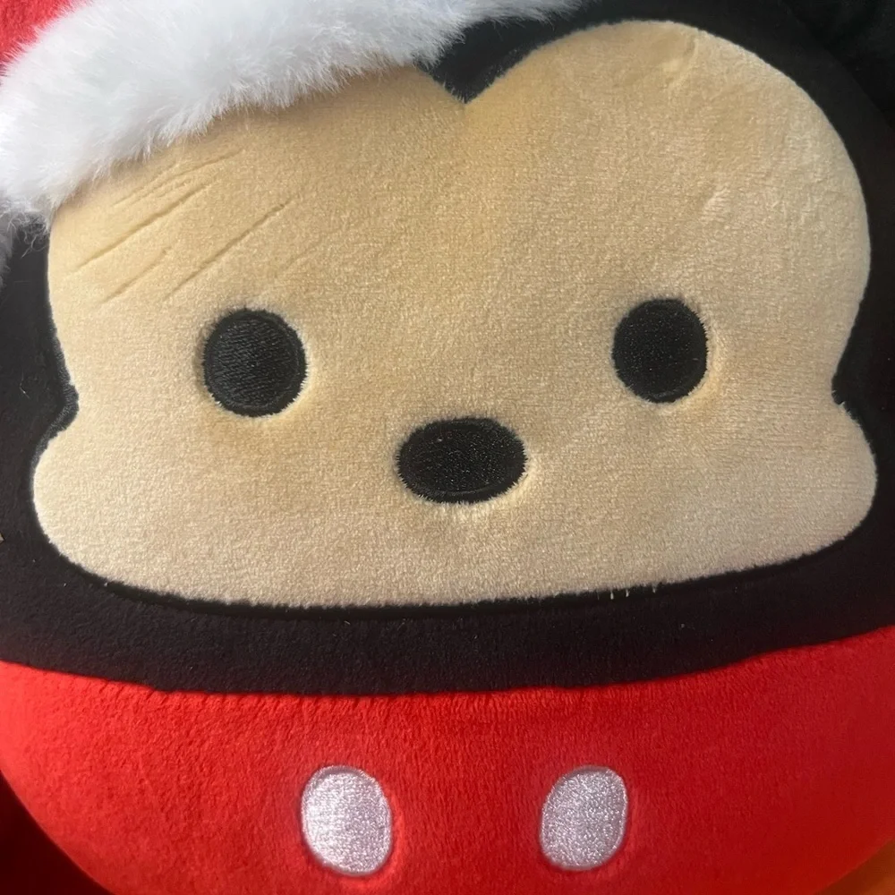 6/$25 Squishmallows Red and Black Stuffed Christmas  Mickey Mouse Plush